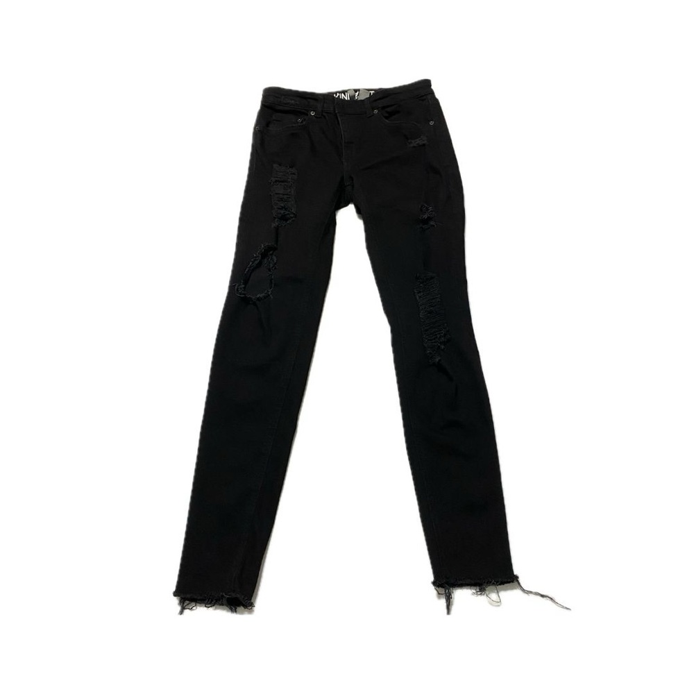 H&M Divided Black Ripped Skinny Jeans